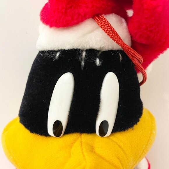 Vintage 3D Looney Tunes Daffy Duck Plush Christmas Stocking - Picture 3 of 16
